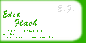 edit flach business card